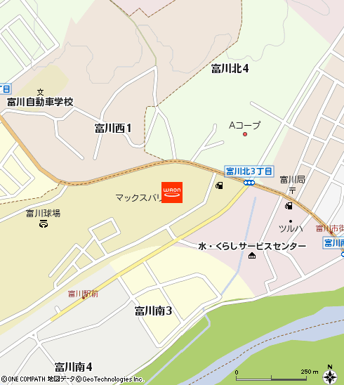 マックスバリュ富川店付近の地図